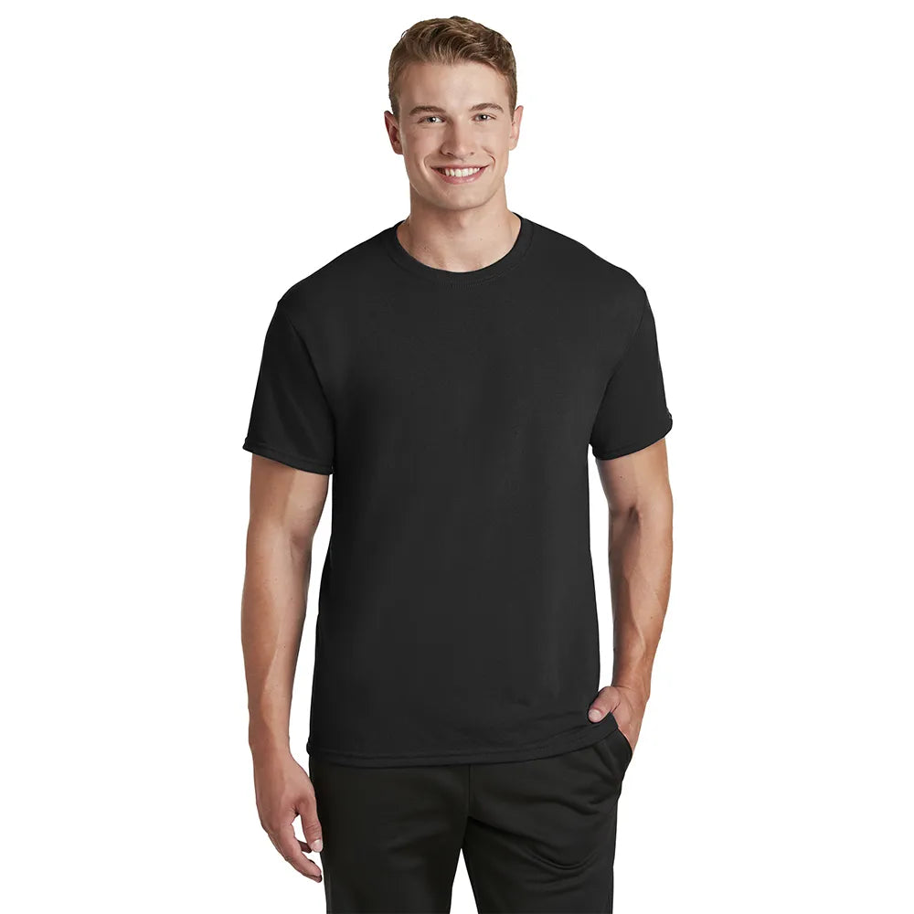 JERZEES Dri-Power 100% Polyester T-Shirt Decorated - Black (PMS BLACK C)
