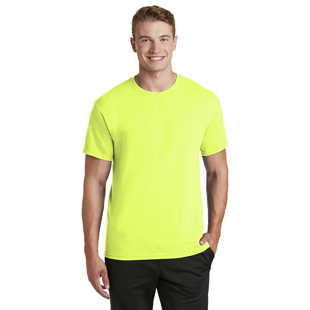 JERZEES Dri-Power 100% Polyester T-Shirt Decorated - Safety Green (PMS 379C)