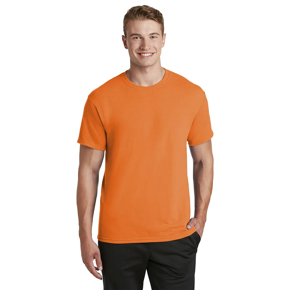 JERZEES Dri-Power 100% Polyester T-Shirt Decorated - Safety Orange (PMS 1645C)