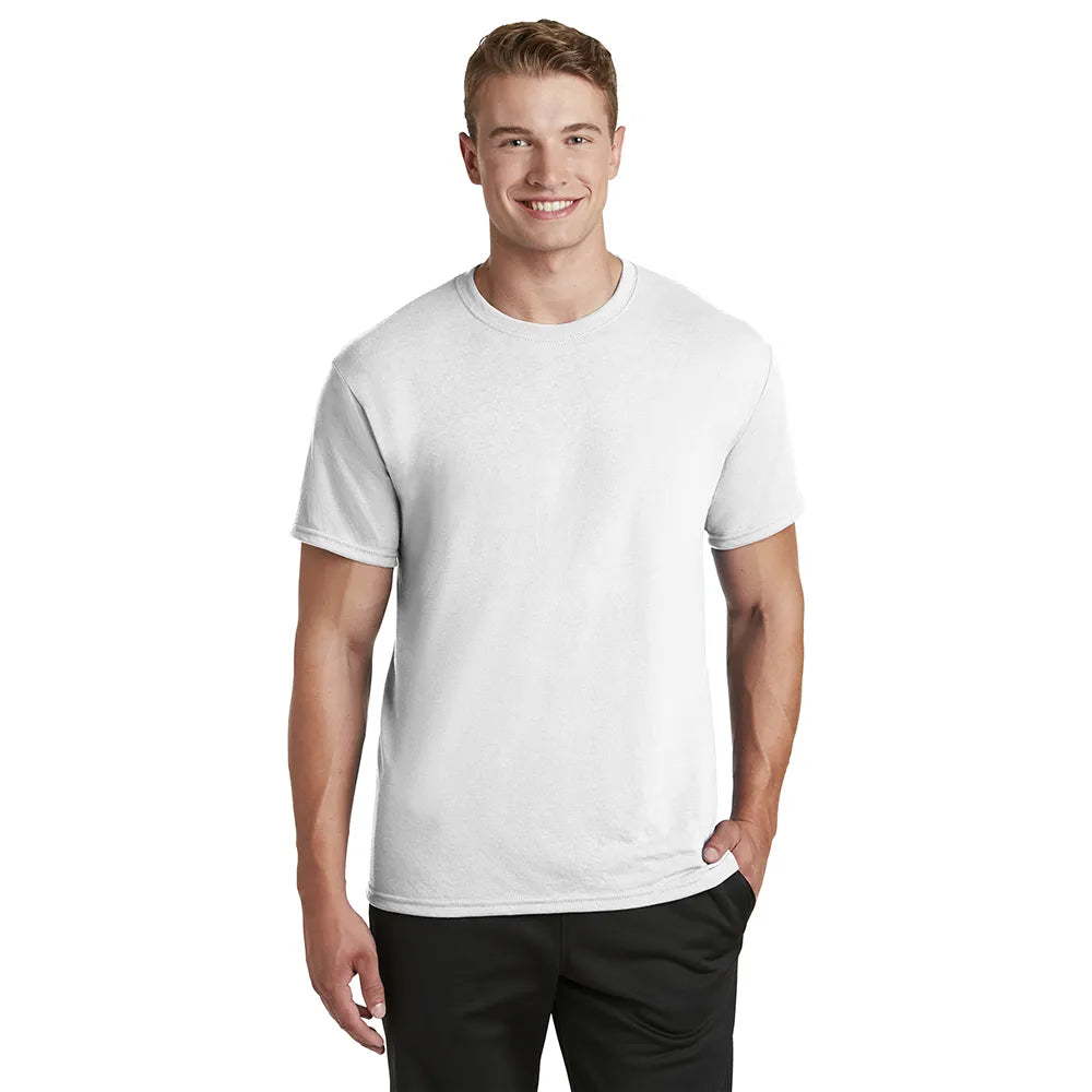 JERZEES Dri-Power 100% Polyester T-Shirt Decorated - White
