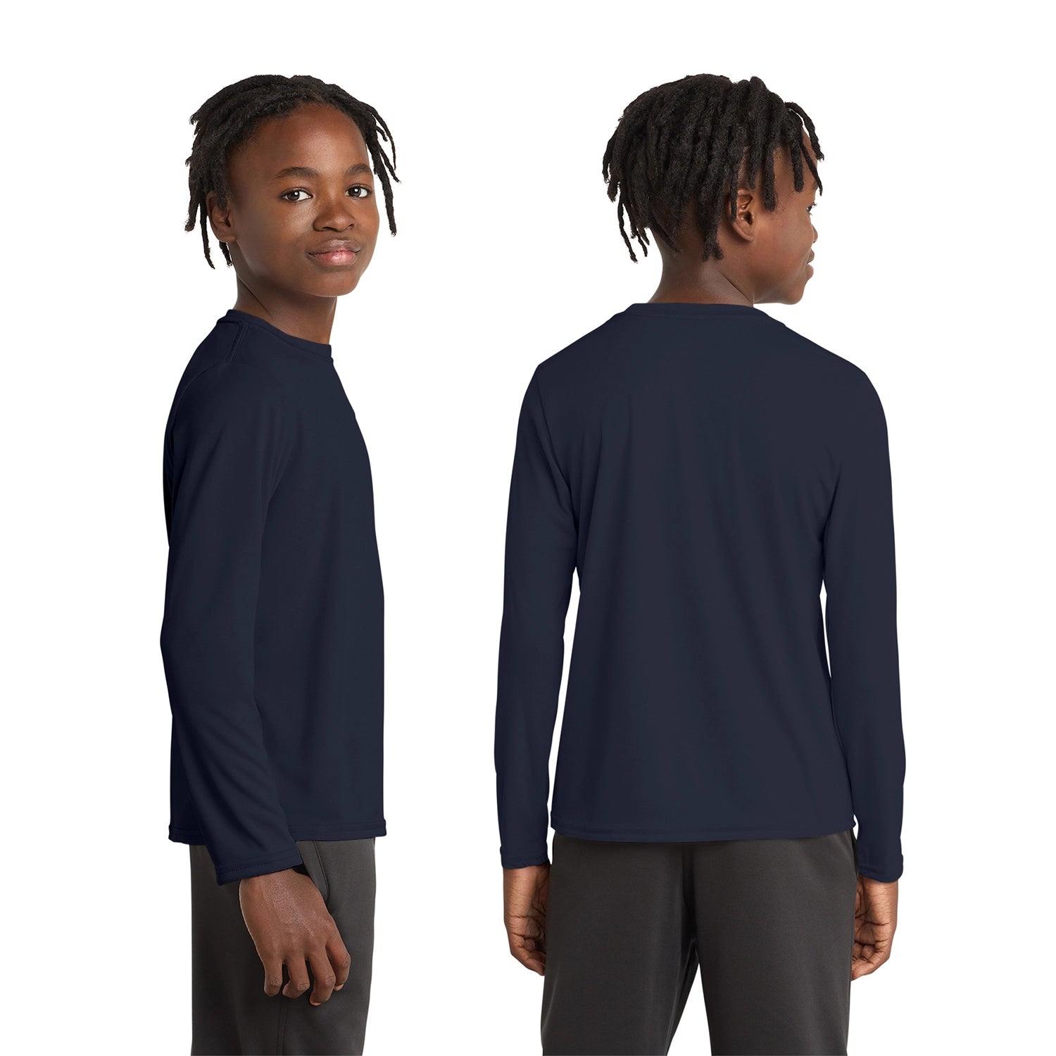 Port & Co Decorated Youth Long Sleeve Performance Tee