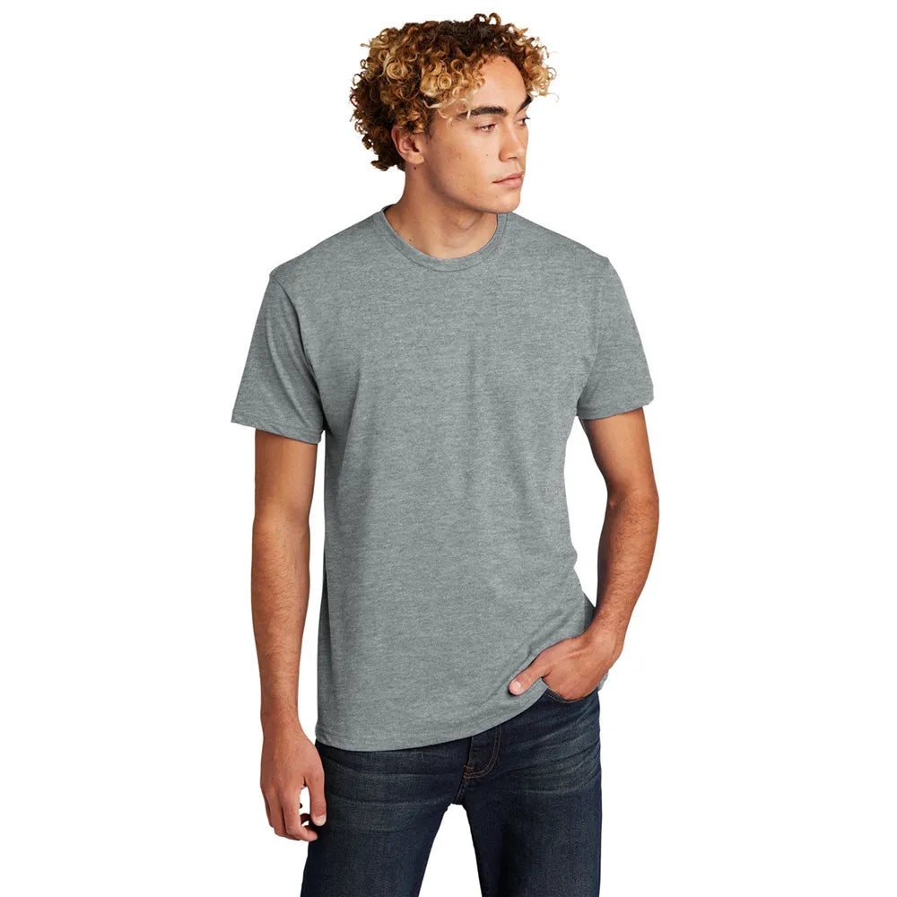 Next Level Apparel Unisex CVC Tee Decorated - Dark Heather Gray