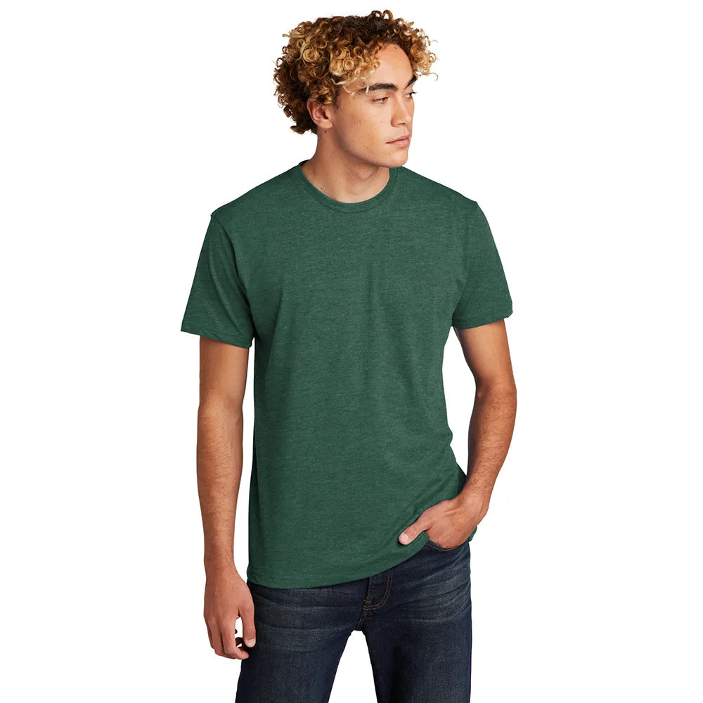 Next Level Apparel Unisex CVC Tee Decorated - Heather Forest Green