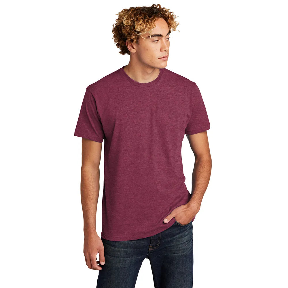 Next Level Apparel Unisex CVC Tee Decorated - Heather Maroon Red