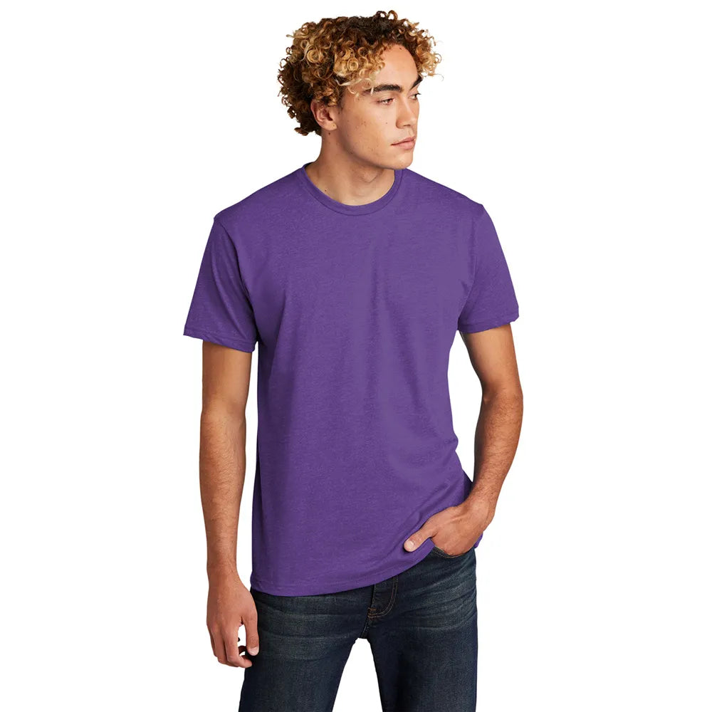 Next Level Apparel Unisex CVC Tee Decorated - Purple Rush