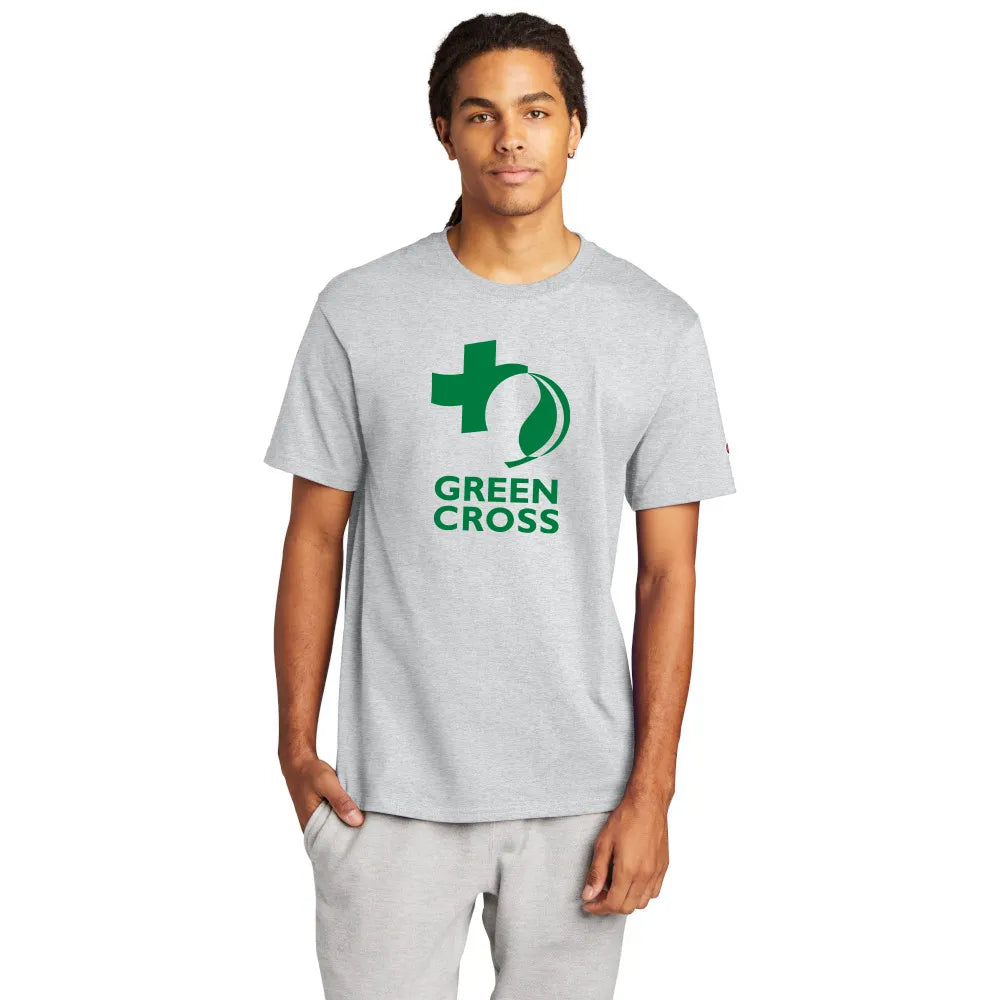 Champion Heritage 6-Oz. Jersey Tee Decorated - Ash Grey