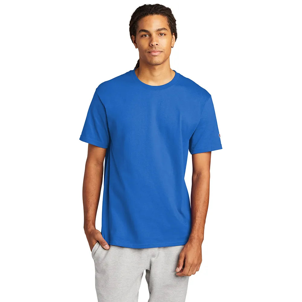 Champion Heritage 6-Oz. Jersey Tee Decorated - Athletic Royal Blue