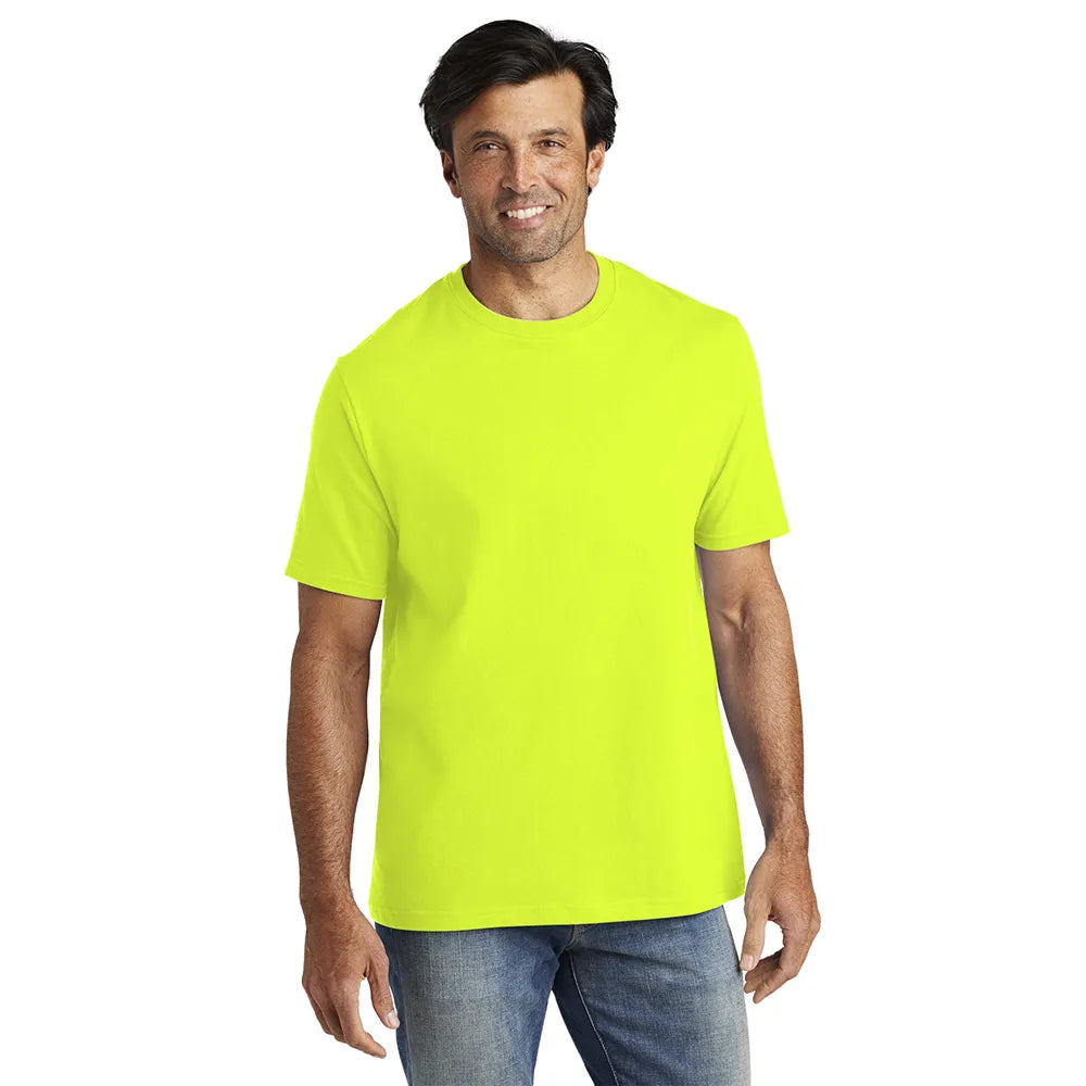 Volunteer Knitwear All-American Tee Decorated - Safety Green
