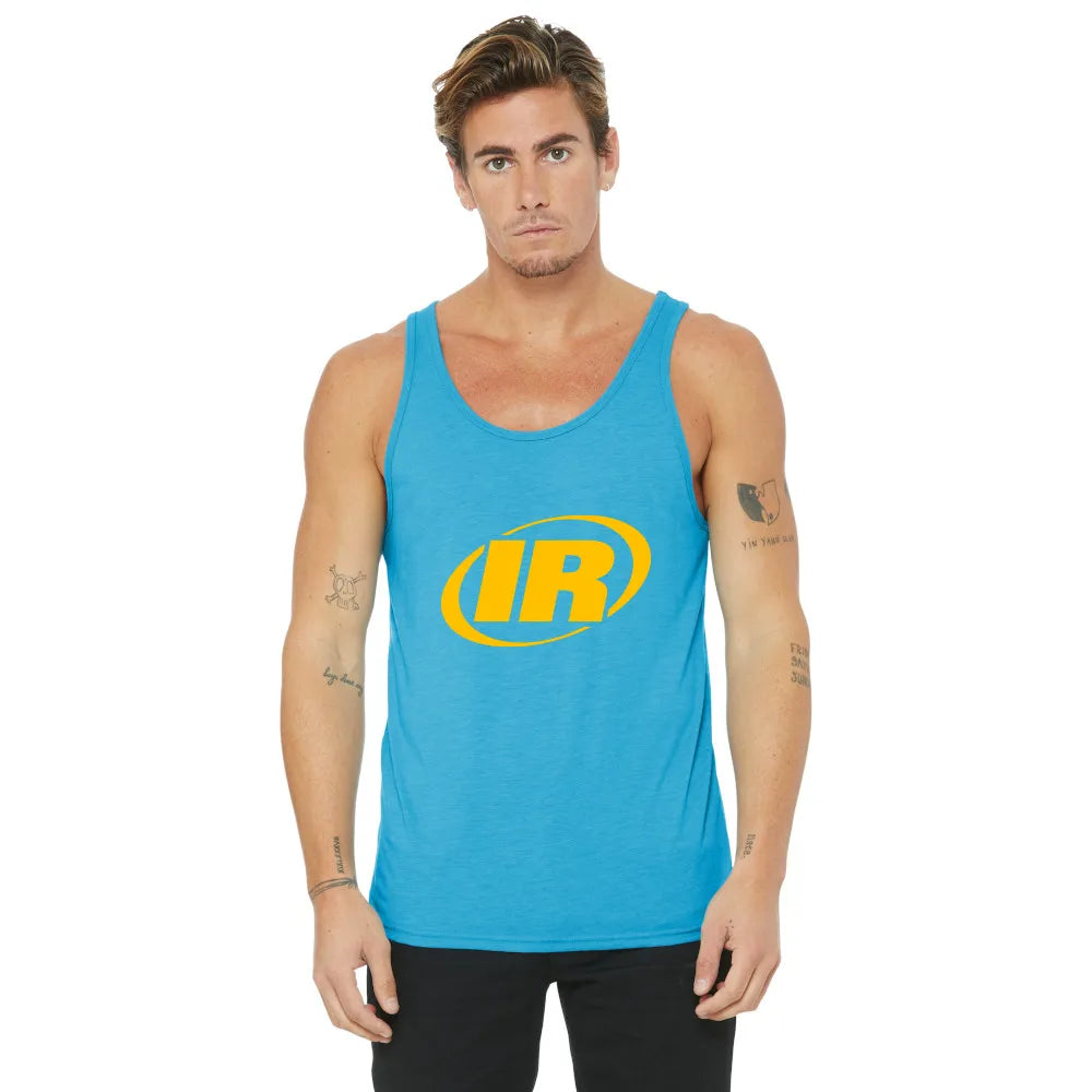 BELLA+CANVAS Unisex Jersey Tank Decorated - Aqua Triblend Blue