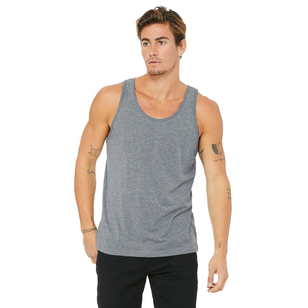 BELLA+CANVAS Unisex Jersey Tank Decorated - Athletic Grey Heather