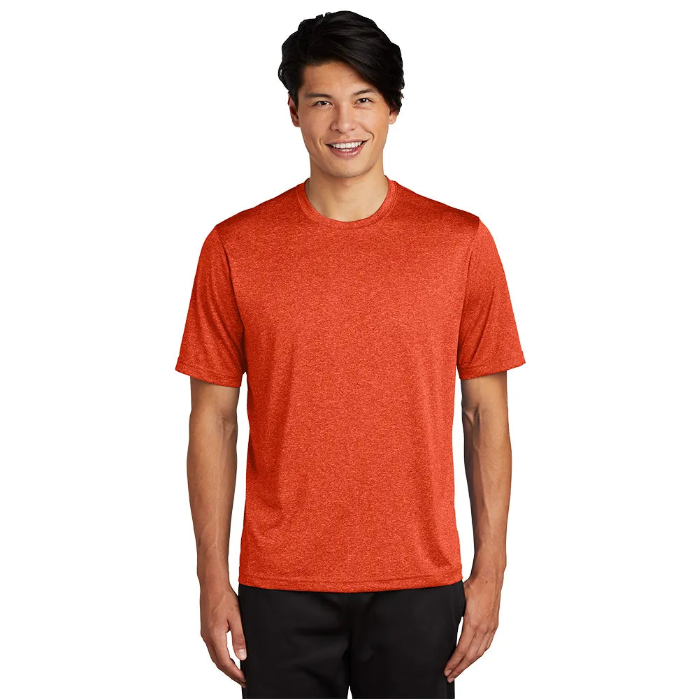 Sport-Tek Heather Contender Tee Decorated - Deep Orange Heather