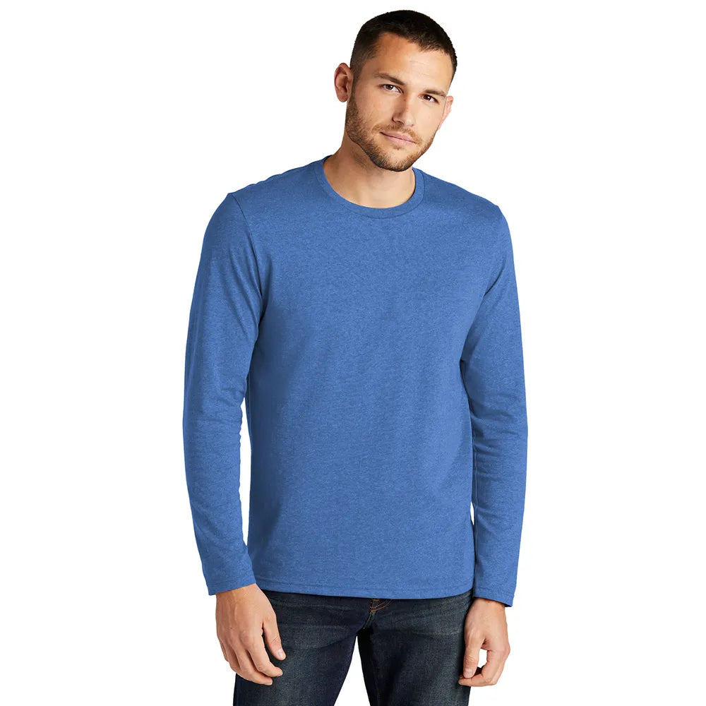 District Re-Tee Long Sleeve Decorated - Blue Heather