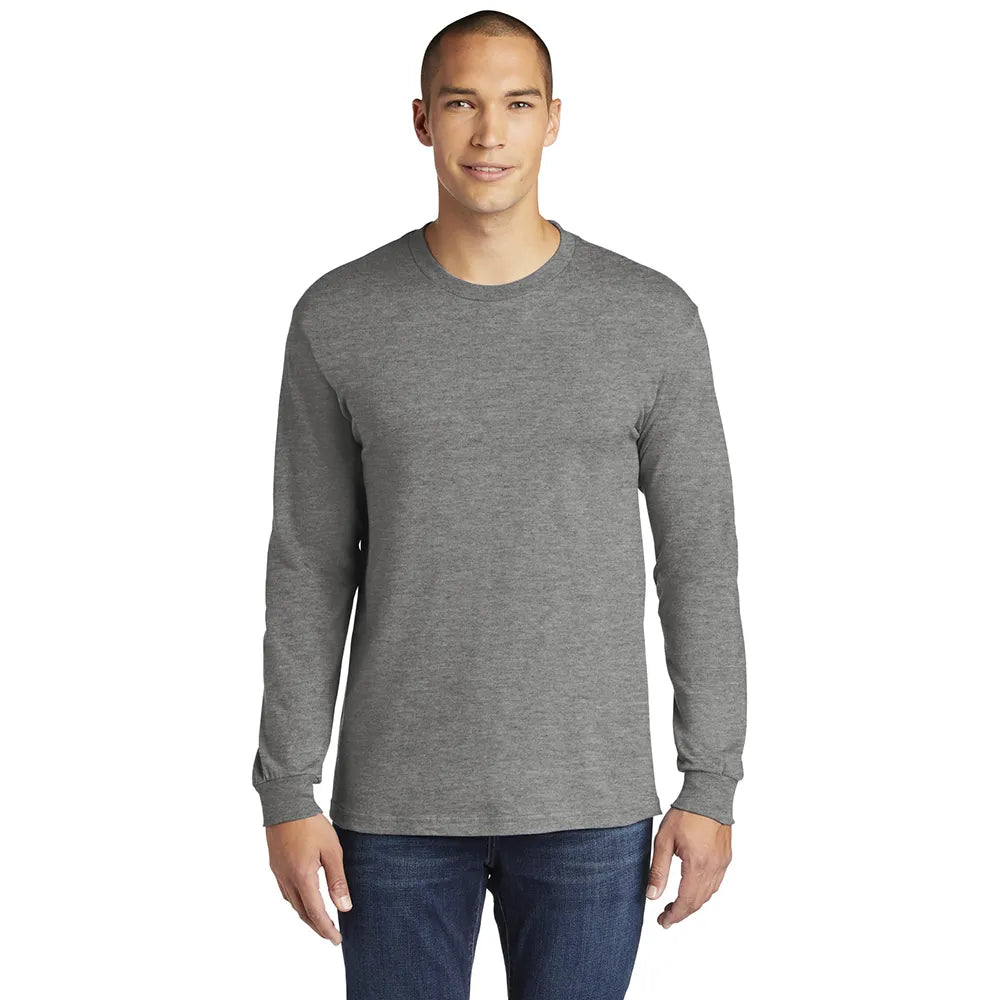 Gildan Hammer Long Sleeve T-Shirt Decorated - Graphite Heather Grey