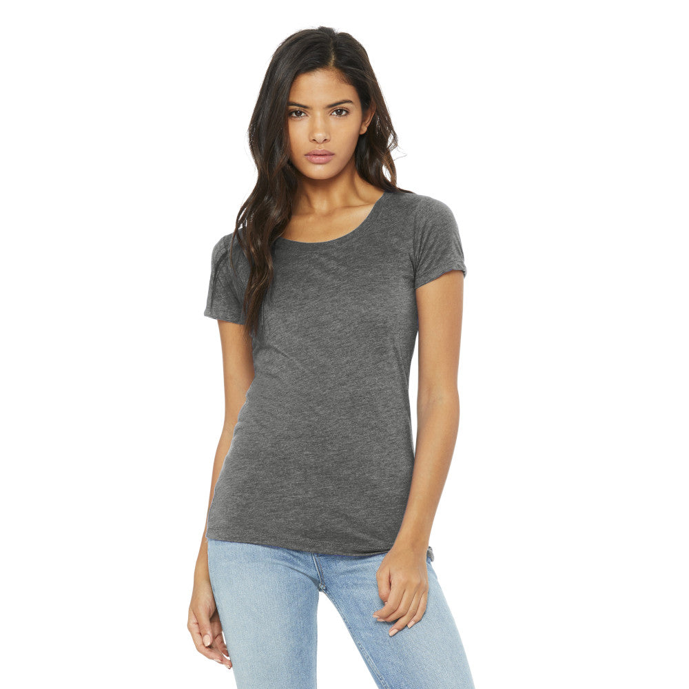 BELLA+CANVAS Women’s Triblend Short Sleeve Tee Decorated - Grey Triblend