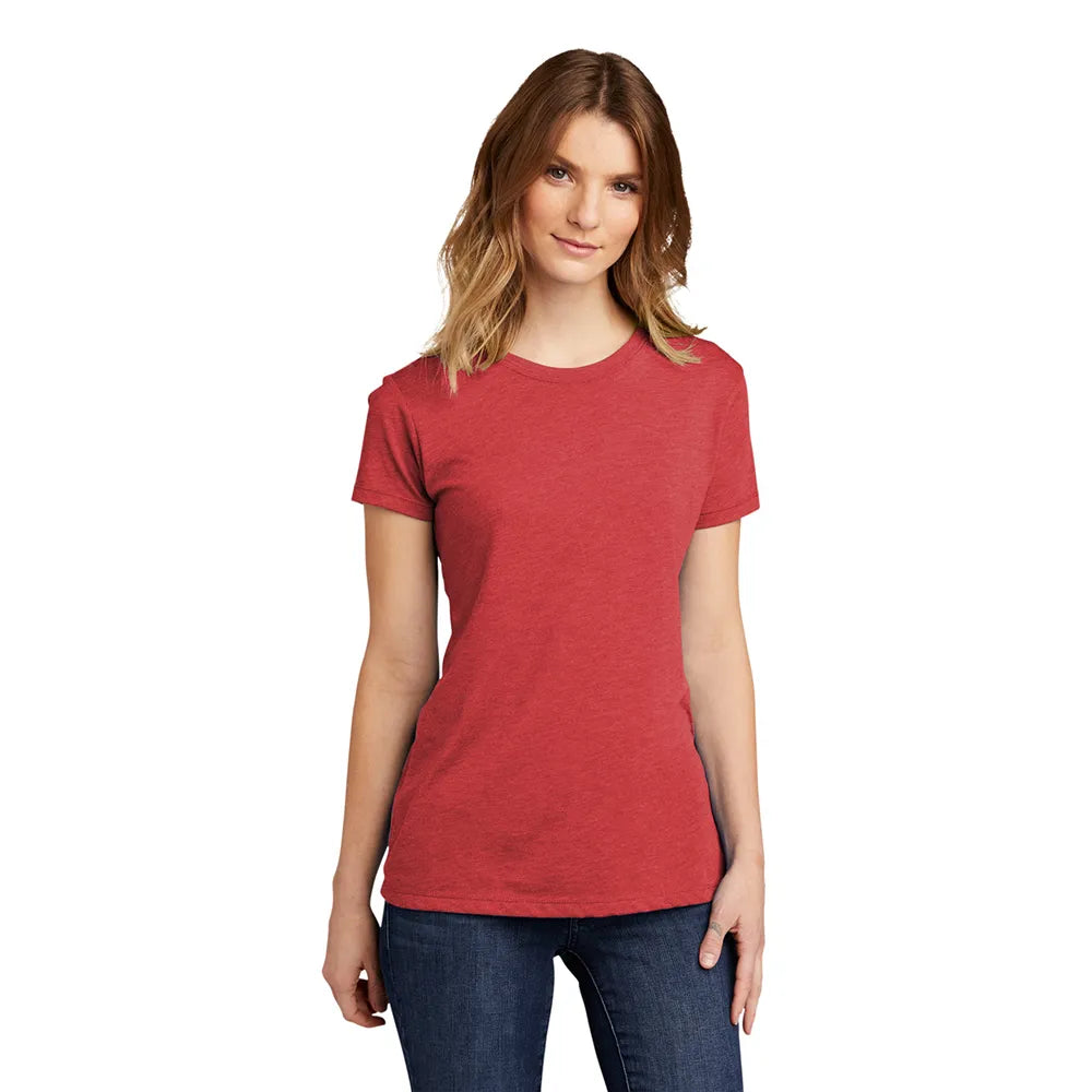 Next Level Apparel Women’s Tri-Blend Tee Decorated - Vintage Red