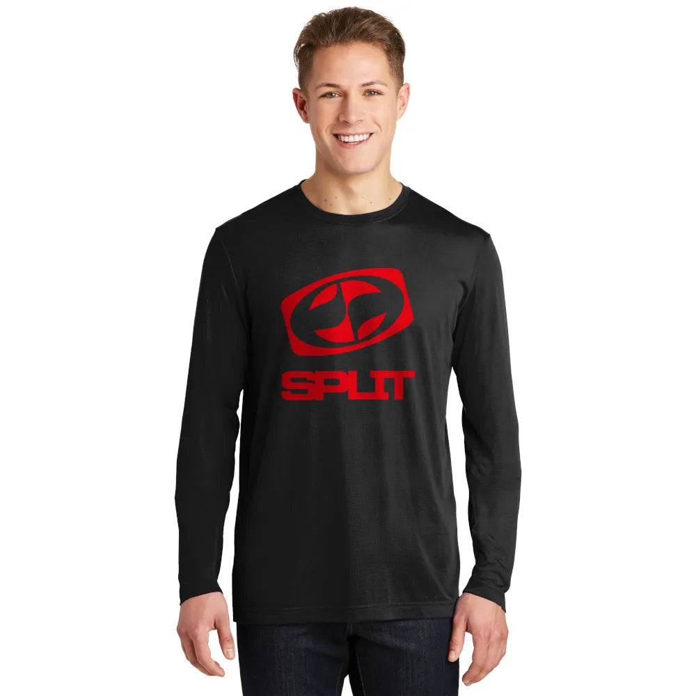Sport-Tek Long Sleeve PosiCharge Competitor Cotton Touch Tee Decorated - Black