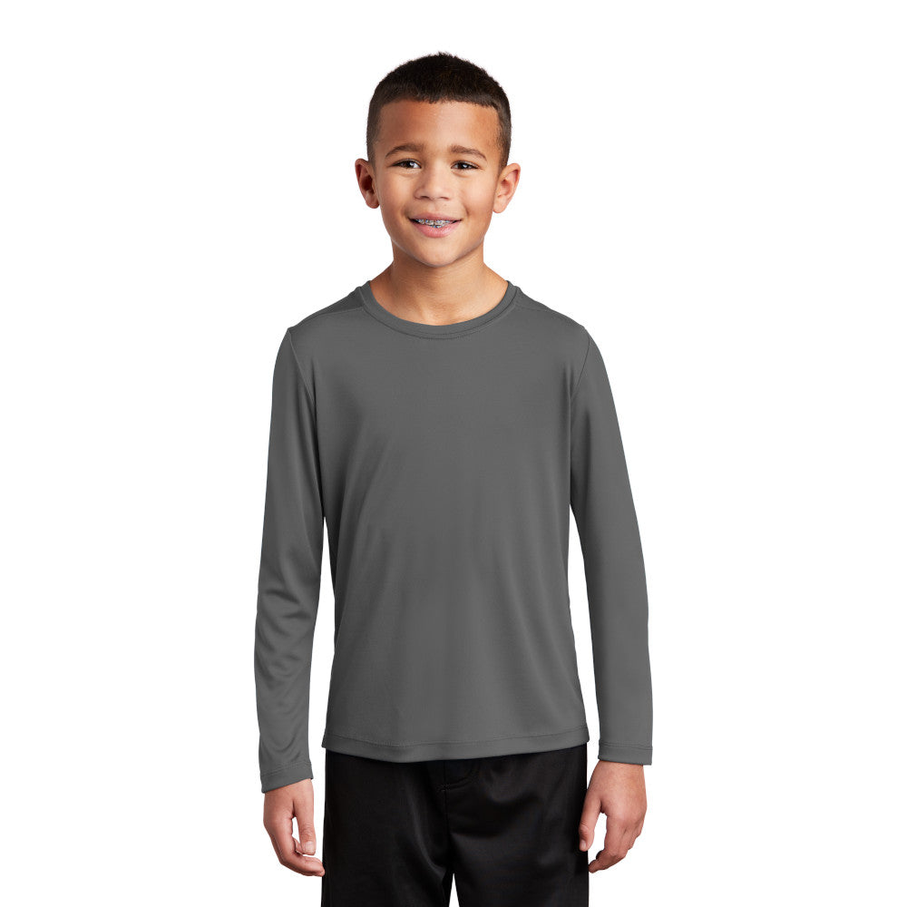 Sport-Tek Sport-Tek Youth Posi-UV Pro Long Sleeve Tee - Kelly Green (PMS 341C)