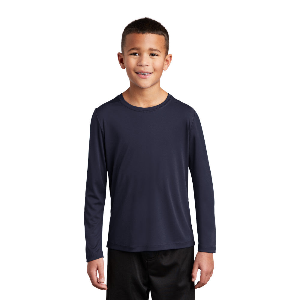 Sport-Tek Sport-Tek Youth Posi-UV Pro Long Sleeve Tee - True Red (PMS 200C)