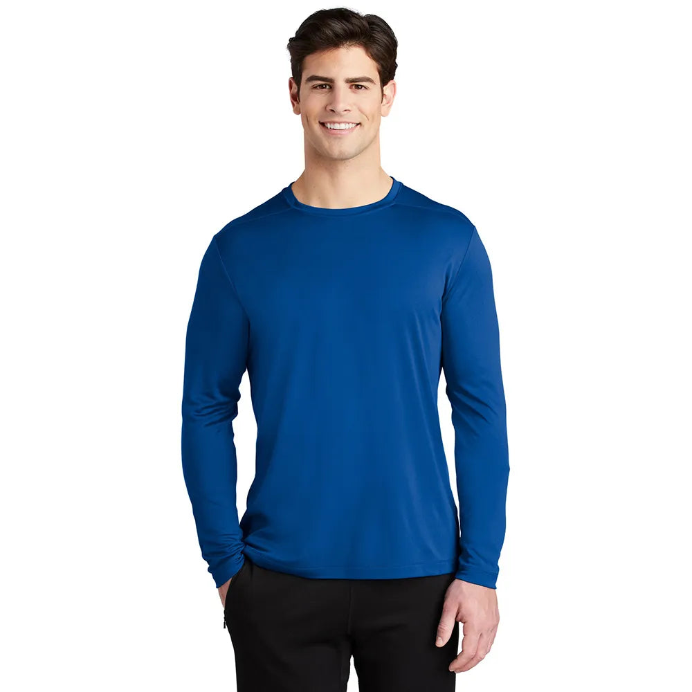 Sport-Tek Posi-UV Pro Long Sleeve Tee Decorated - True Royal Blue