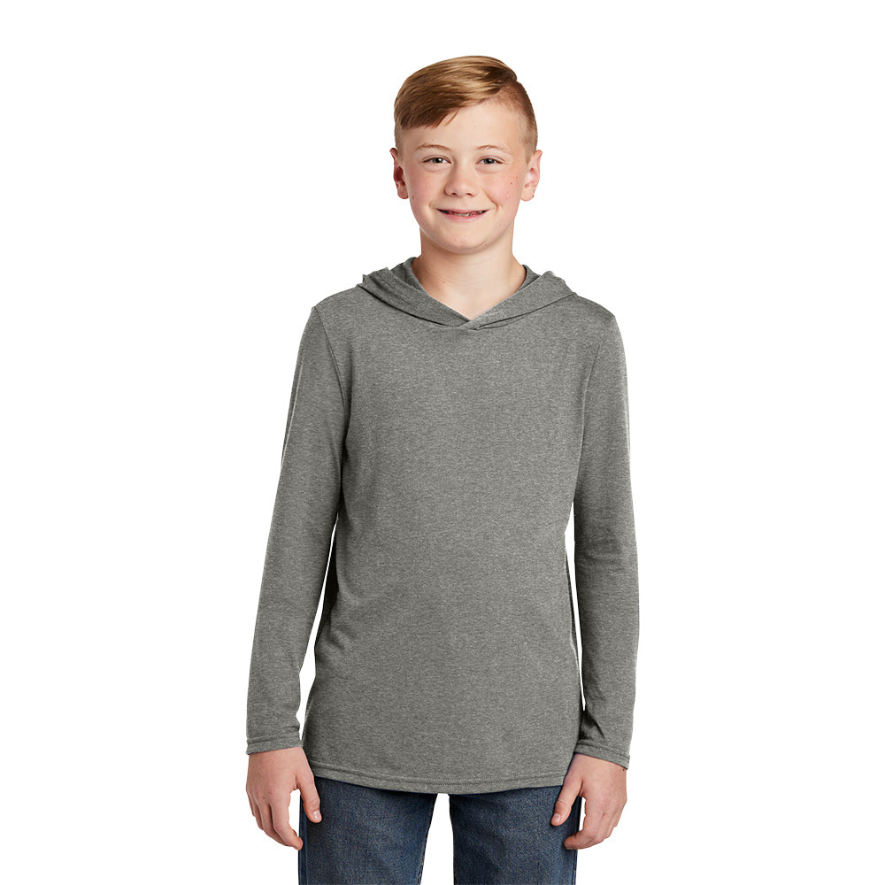 District District Youth Perfect Tri Long Sleeve Hoodie - Navy Blue Frost (PMS 2379C)