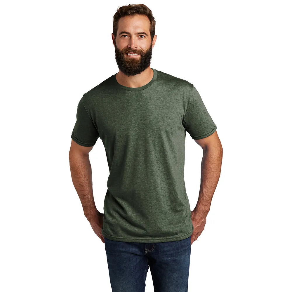 Allmade Unisex Tri-Blend Tee Decorated - Olive You Green