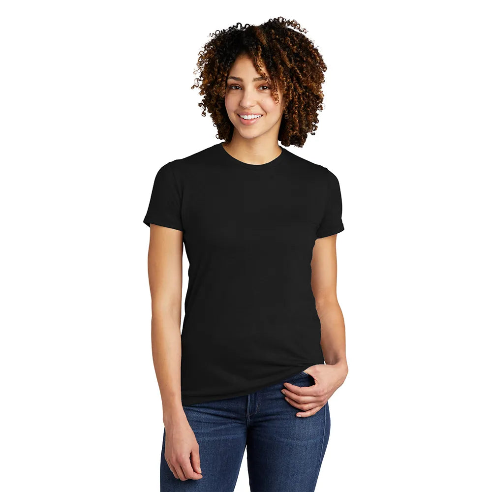 Allmade Women’s Tri-Blend Tee Decorated - Deep Black