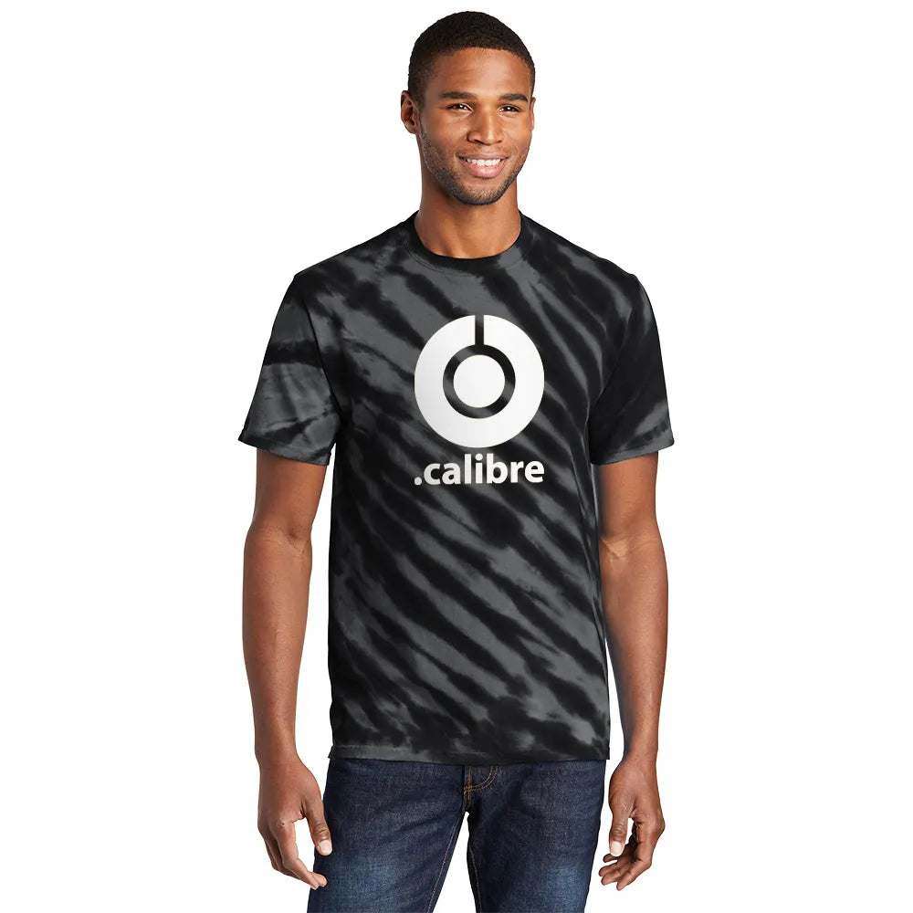Port & Company Tiger Stripe Tie-Dye Tee Decorated - Black