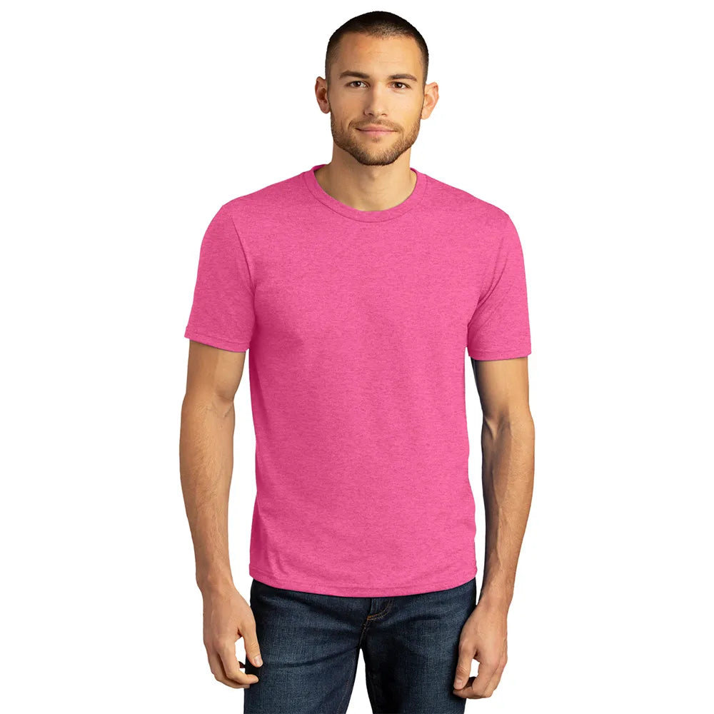 District Perfect Tri DTG Tee Decorated - Fuchsia Frost Pink