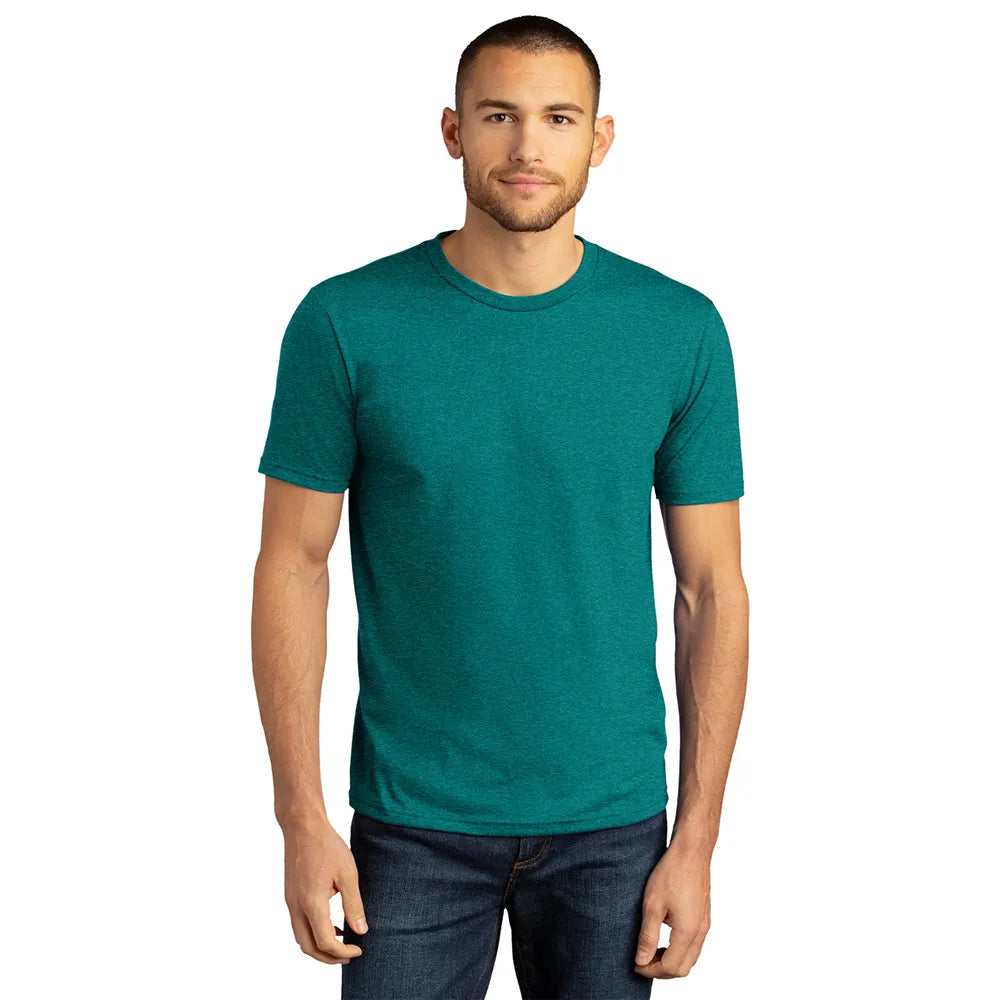 District Perfect Tri DTG Tee Decorated - Heathered Teal Blue