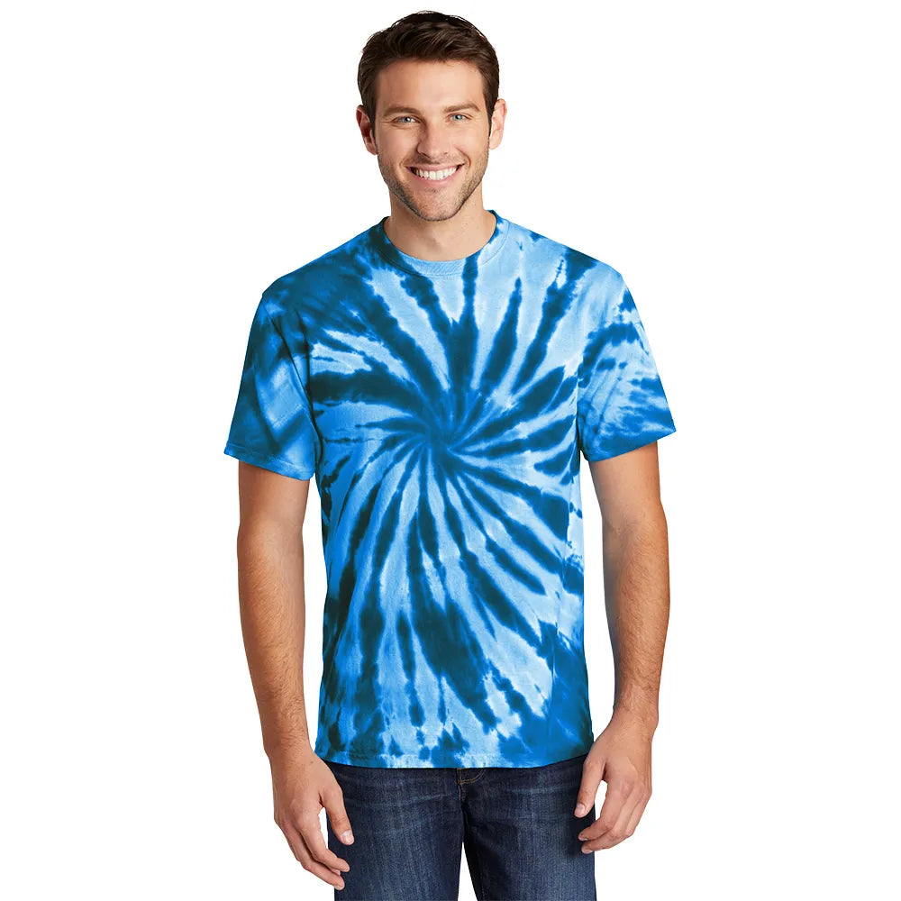 Port & Company Tie-Dye Tee Decorated - Royal Blue