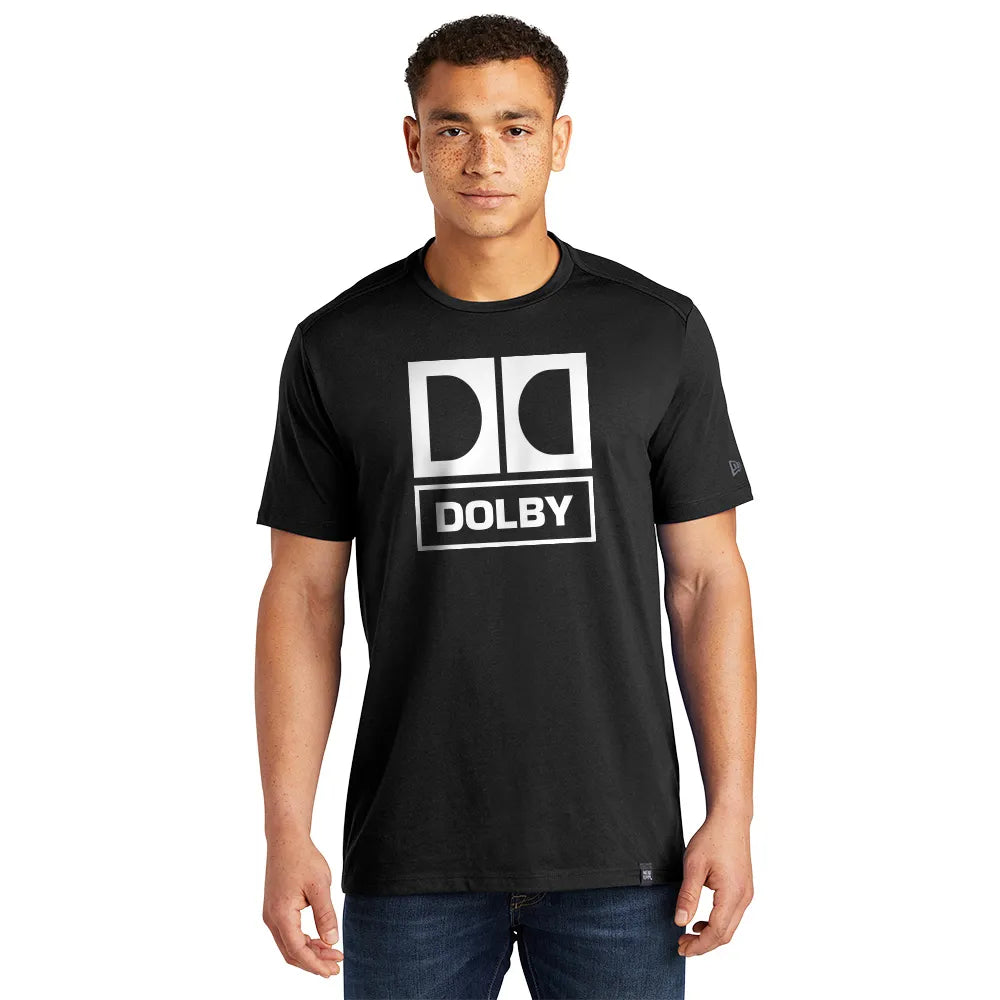 New Era Heritage Blend Crew Tee Decorated - Black