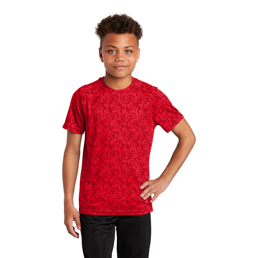 Sport-Tek Sport-Tek Youth Digi Camo Tee - True Royal Blue (PMS 7687C)