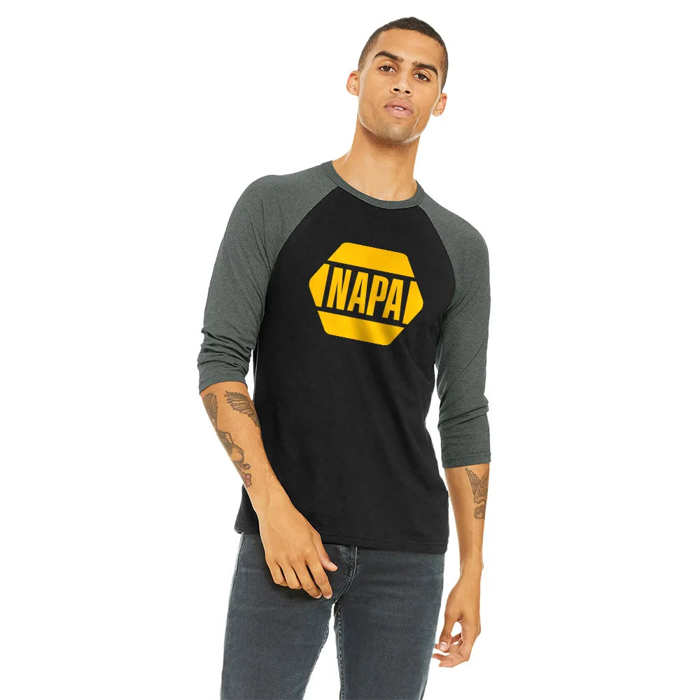 BELLA+CANVAS Unisex 3/4-Sleeve Baseball Tee Decorated