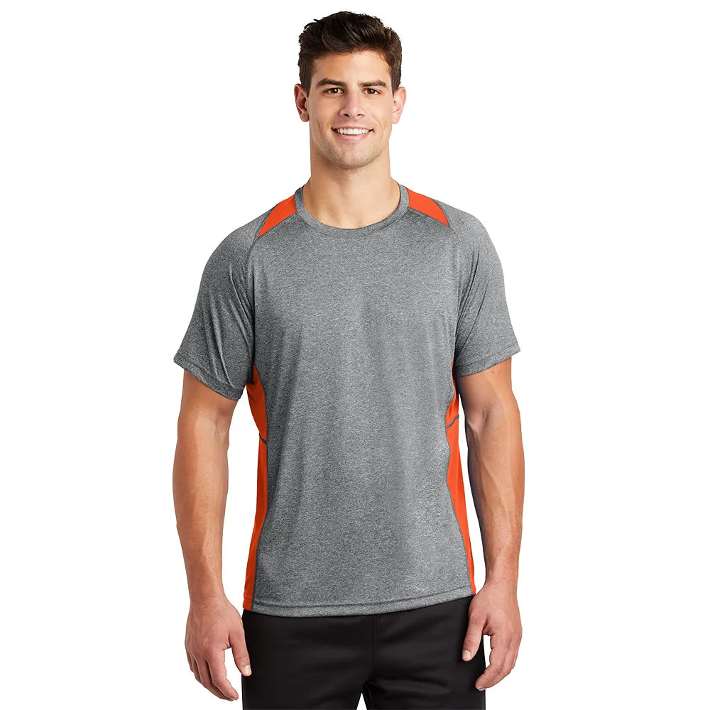 Sport-Tek Heather Colorblock Contender Tee Decorated