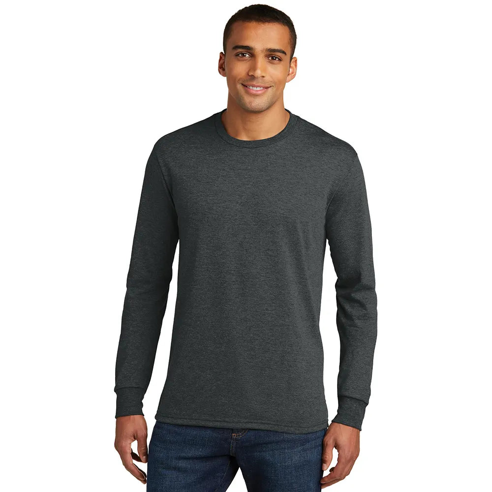 District Perfect Tri Long Sleeve Tee Decorated
