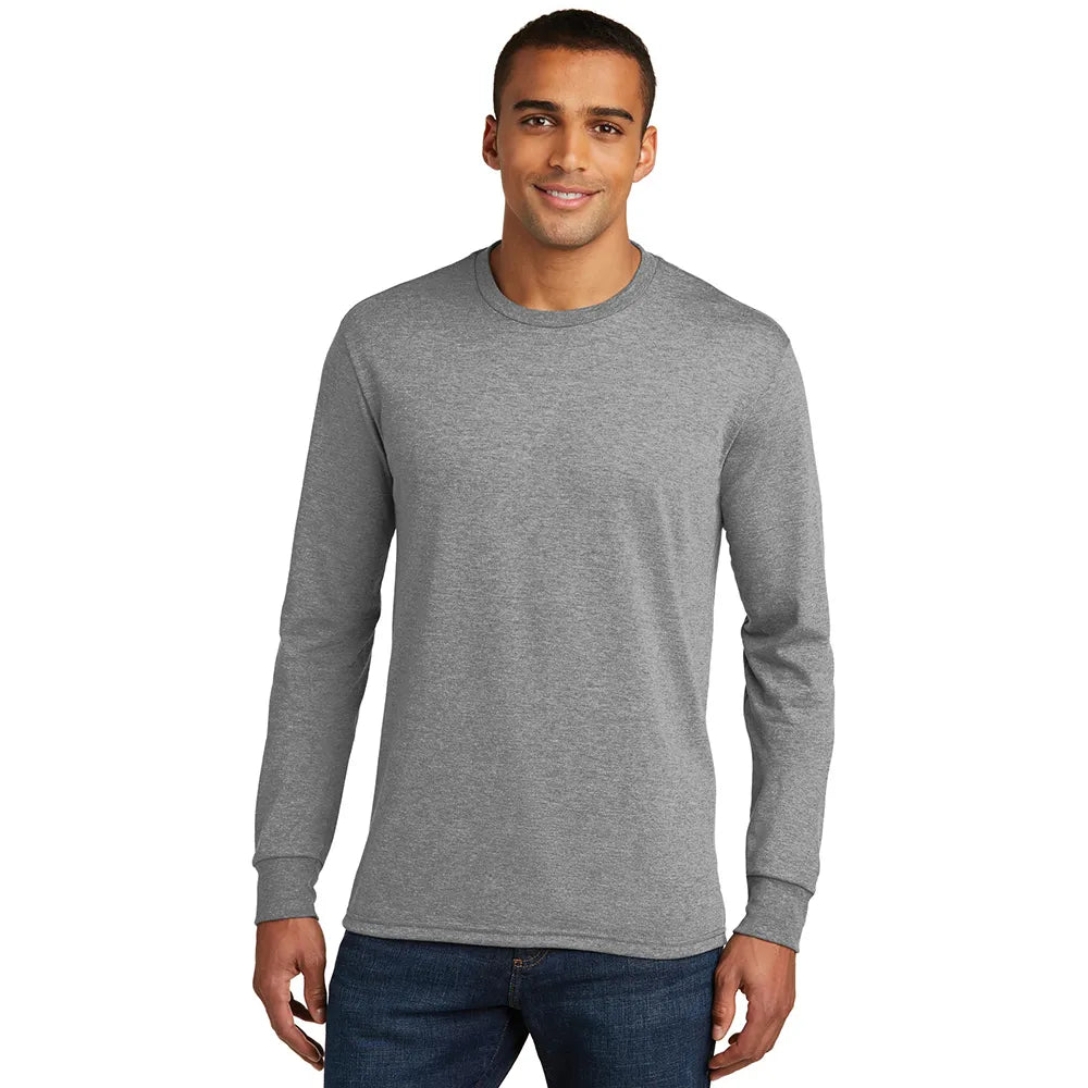 District Perfect Tri Long Sleeve Tee Decorated