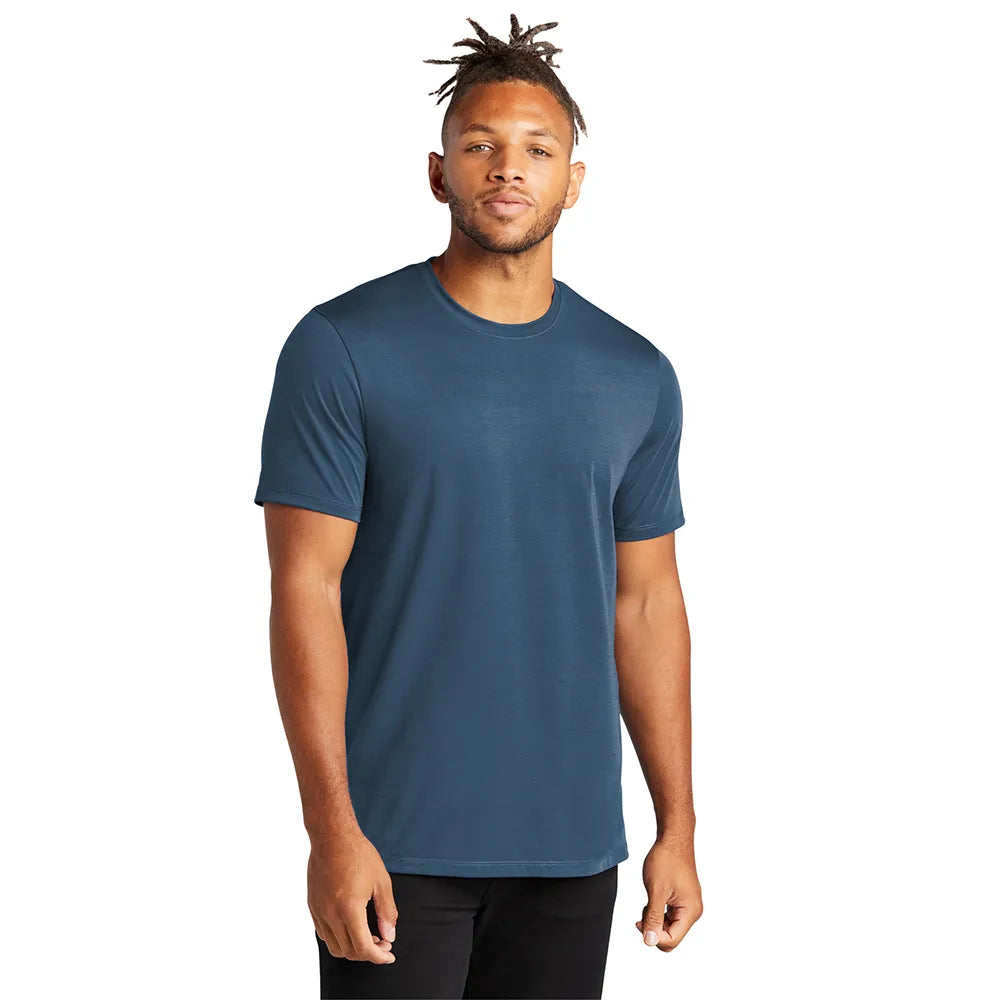MERCER+METTLE Stretch Jersey Crew Decorated - Insignia Blue