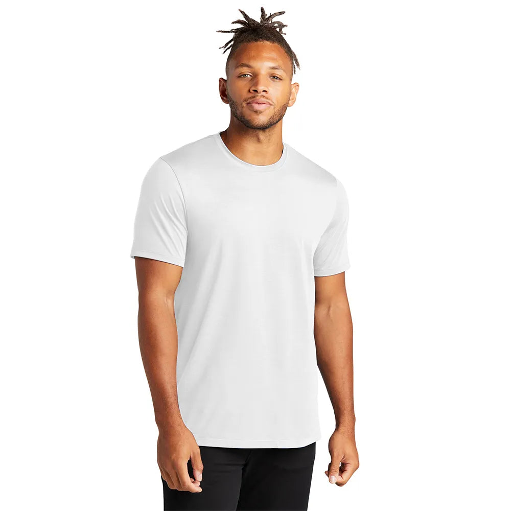 MERCER+METTLE Stretch Jersey Crew Decorated - White