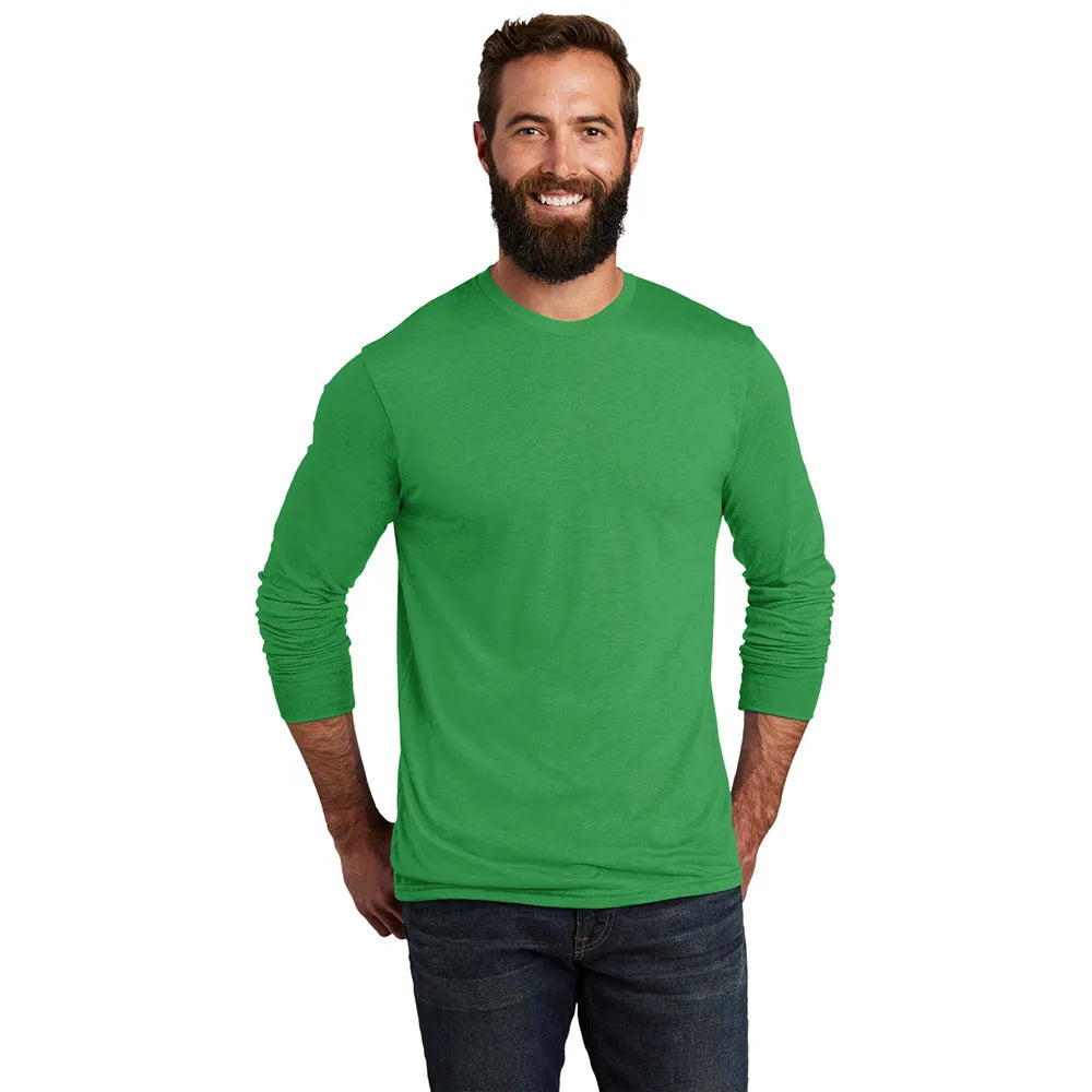 Allmade Unisex Tri-Blend Long Sleeve Tee Decorated - Enviro Green