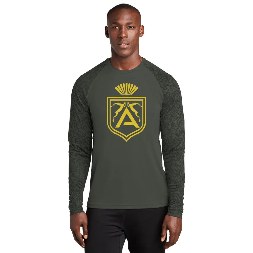 Sport-Tek Long Sleeve Digi Camo Tee Decorated - Black