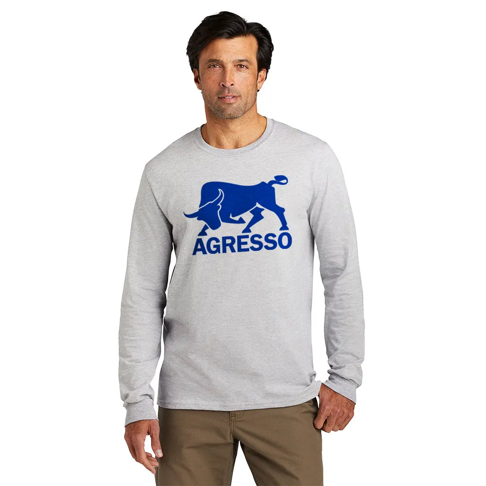 Volunteer Knitwear Chore Long Sleeve Tee Decorated - Athletic Grey Heather