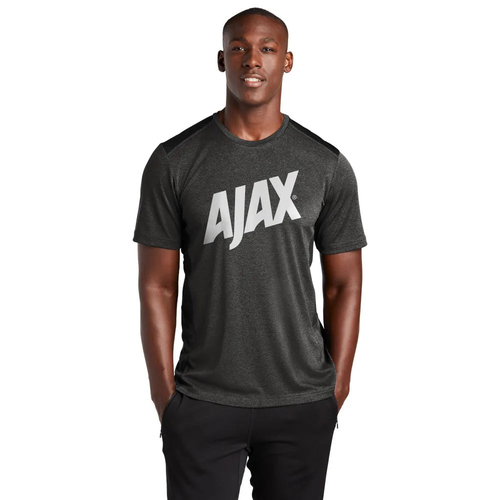 Sport-Tek Endeavor Tee Decorated - Black Heather/Black