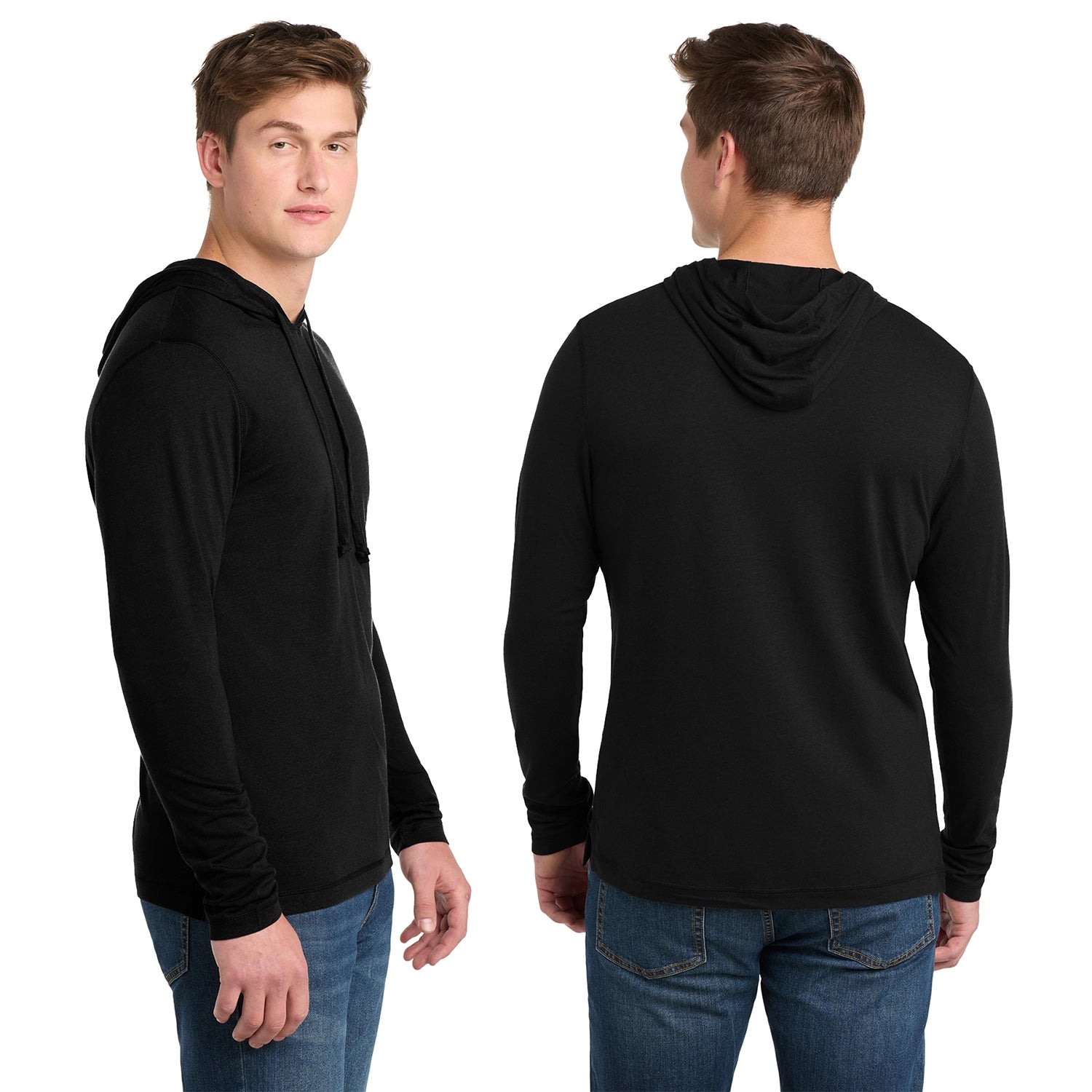 SportTek Decorated PosiCharge TriBlend Wicking Long Sleeve Hoodie