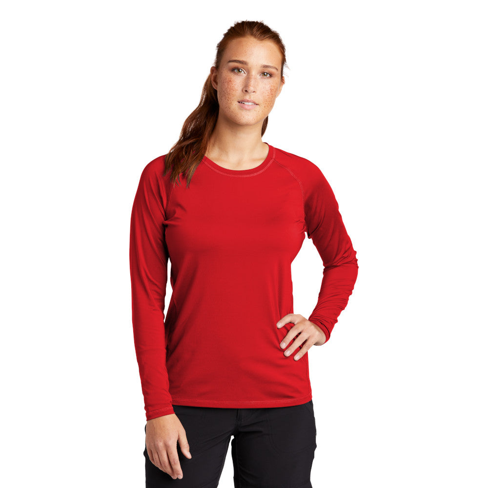 Sport-Tek Women's Long Sleeve Rashguard Tee Decorated - True Royal Blue