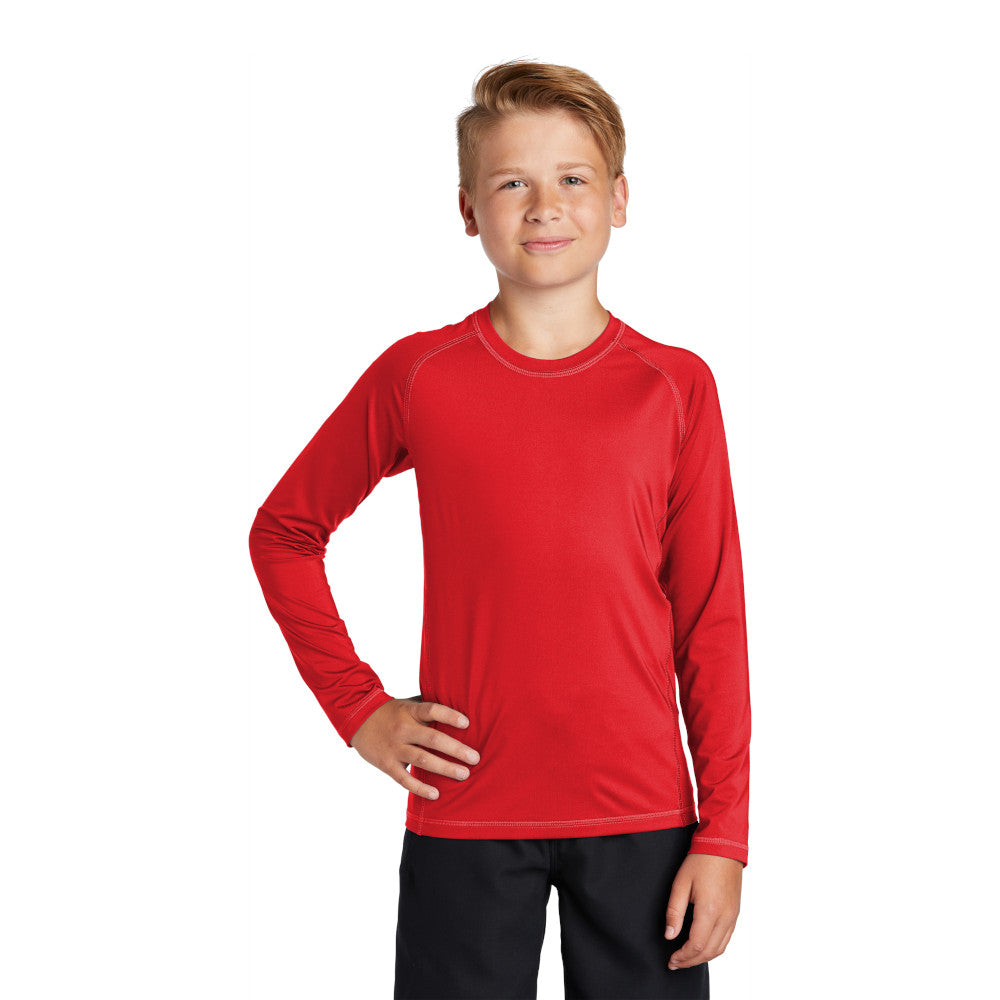 Sport-Tek Sport-Tek Youth Long Sleeve Rashguard Tee - True Royal Blue (PMS 7687C)
