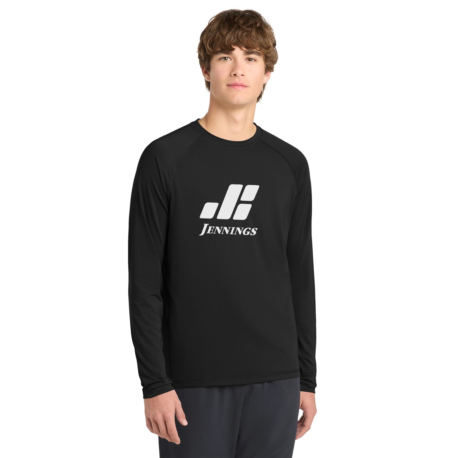 SportTek Decorated Long Sleeve Rashguard Tee