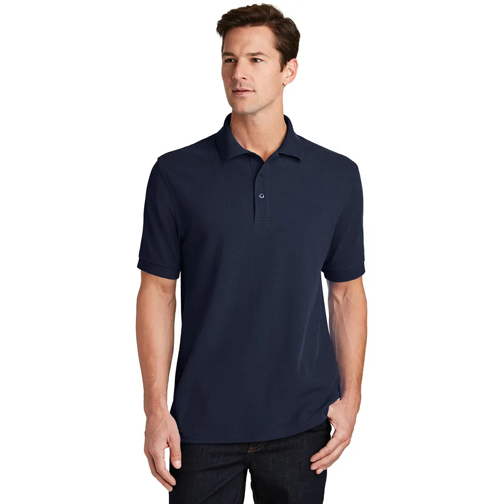 Port & Company Combed Ring Spun Pique Embroidered Polo