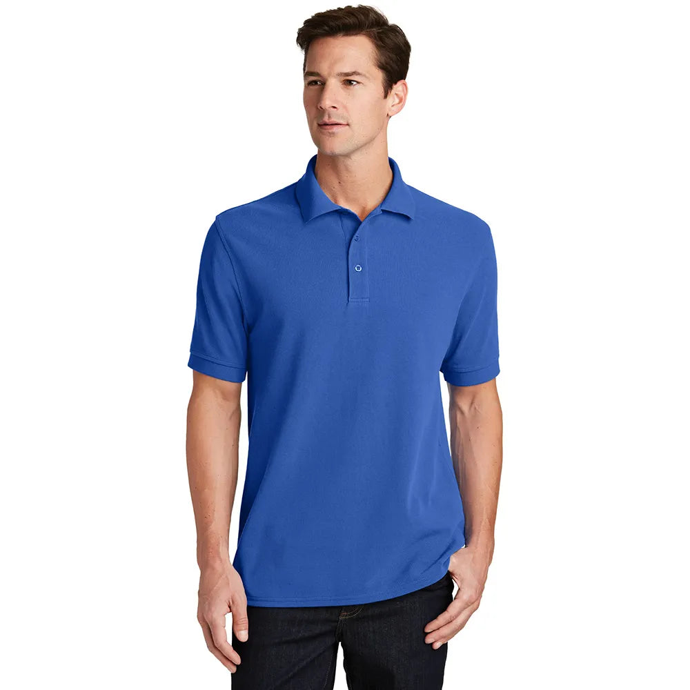 Port & Company Combed Ring Spun Pique Embroidered Polo