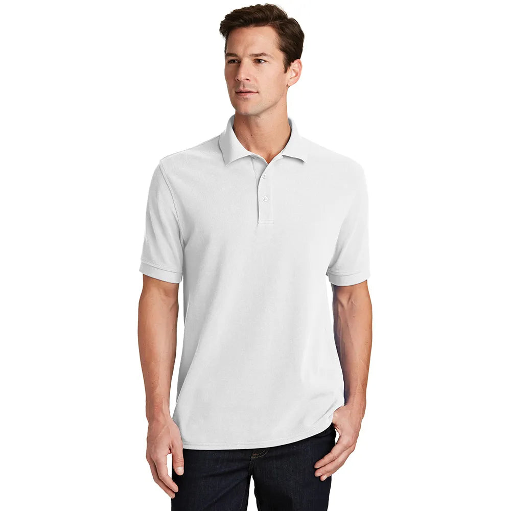 Port & Company Combed Ring Spun Pique Embroidered Polo