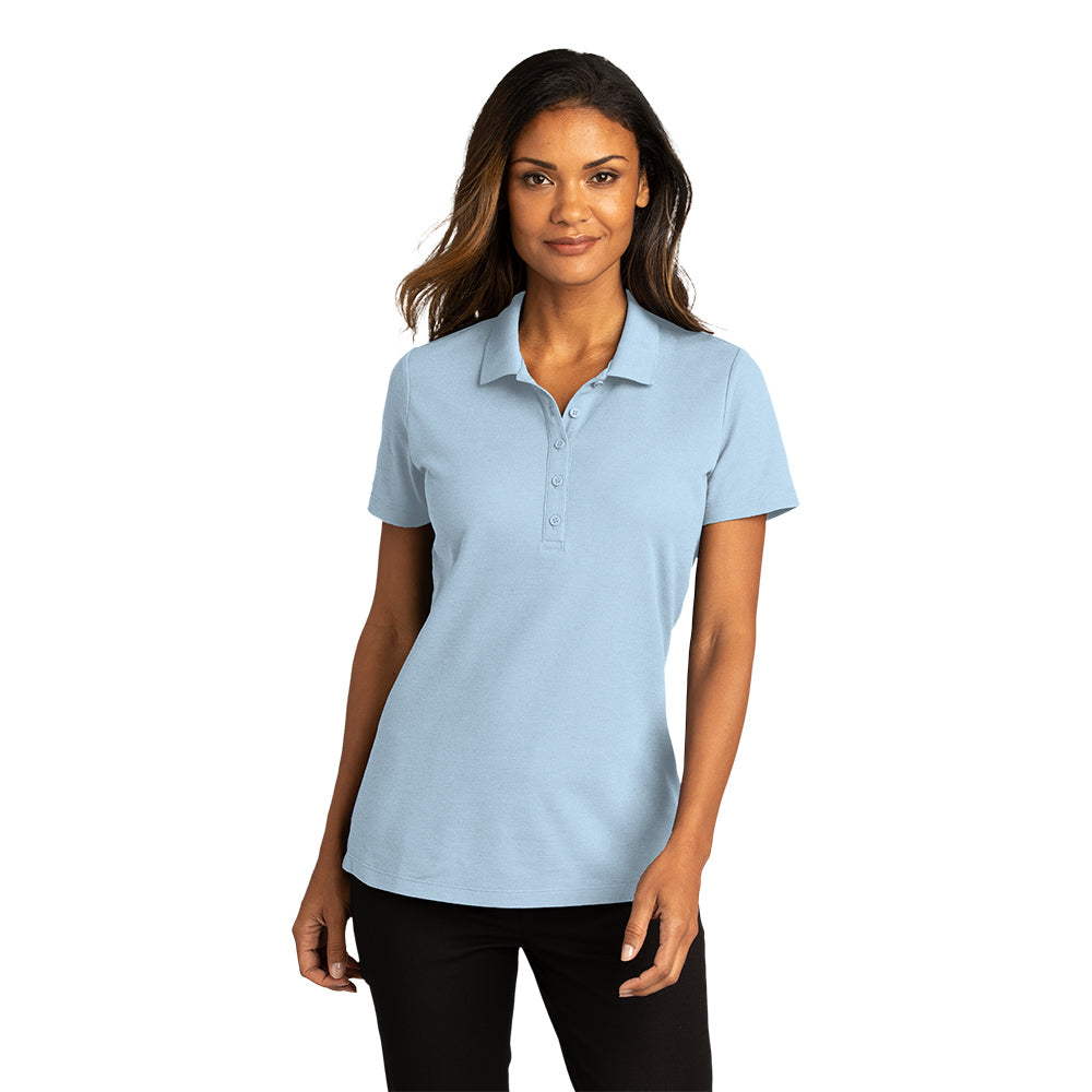 Port Authority Port Authority Women's SuperPro React Embroidered Polo - Deep Black
